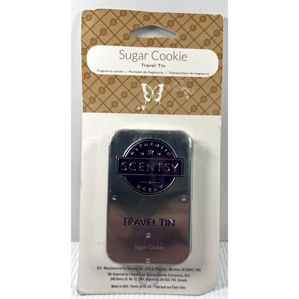 Scentsy Travel Tin "Sugar Cookie" New In Package - Picture 3 of 3